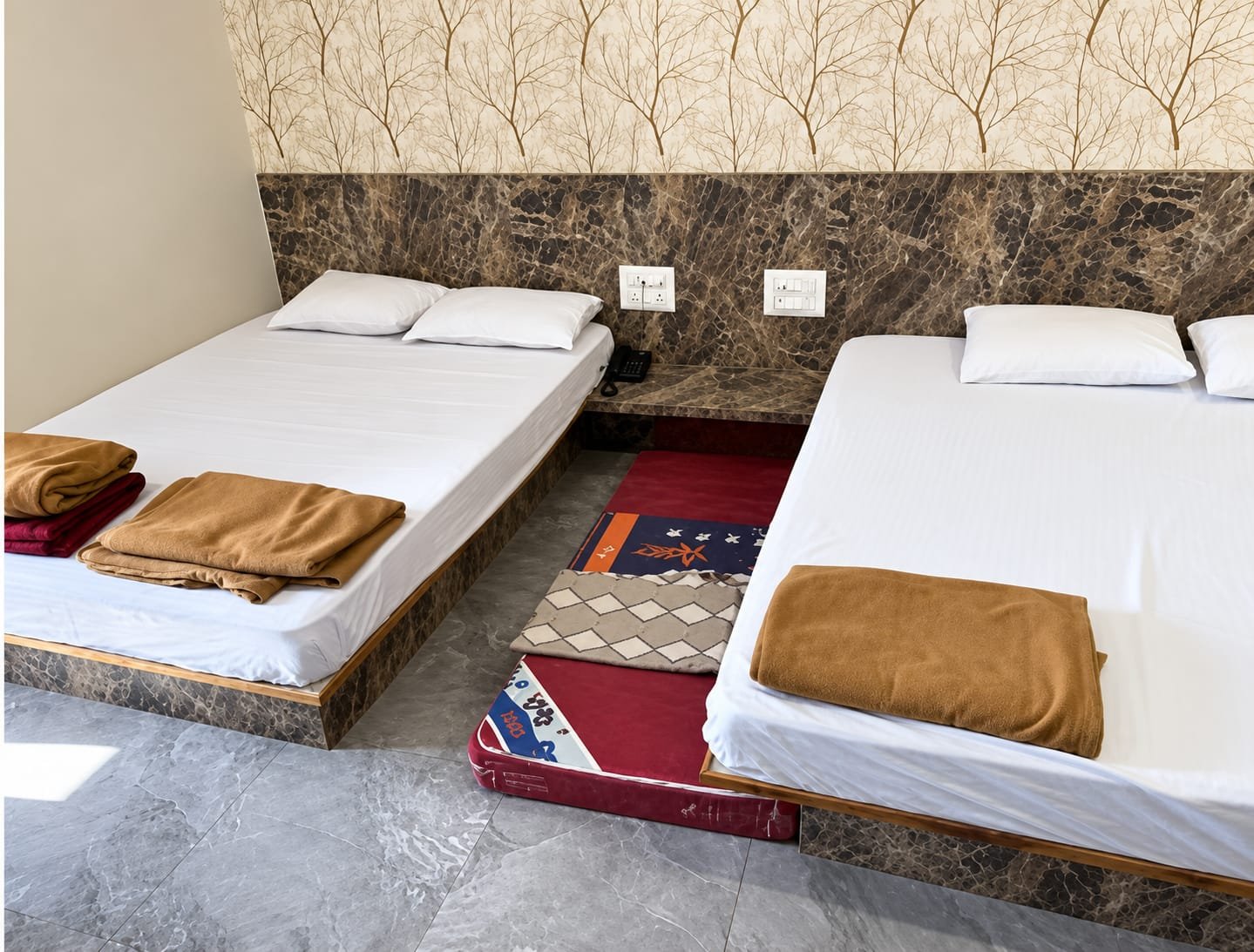 Shared room at Bhakt Nivas